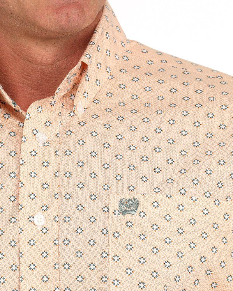 Men's Classic Fit Button-Down Western Shirt