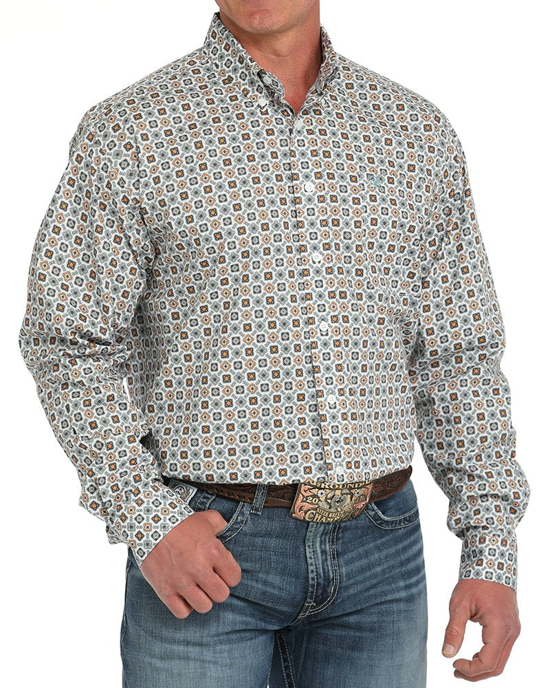 Men's Stretch Classic Fit Button-Down Western Shirt
