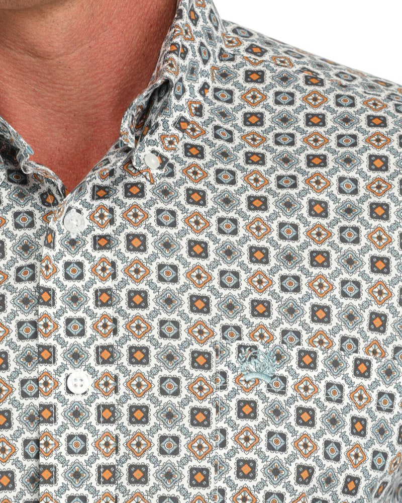 Men's Stretch Classic Fit Button-Down Western Shirt