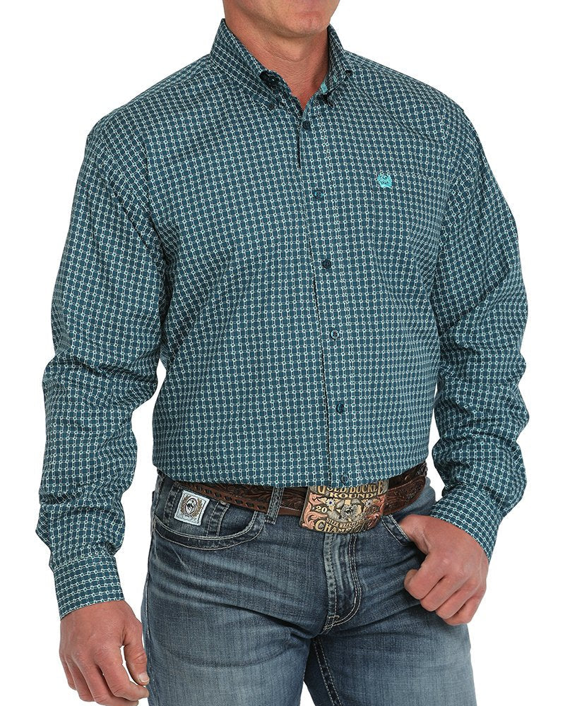 Men's Classic Fit Button-Down Western Shirt