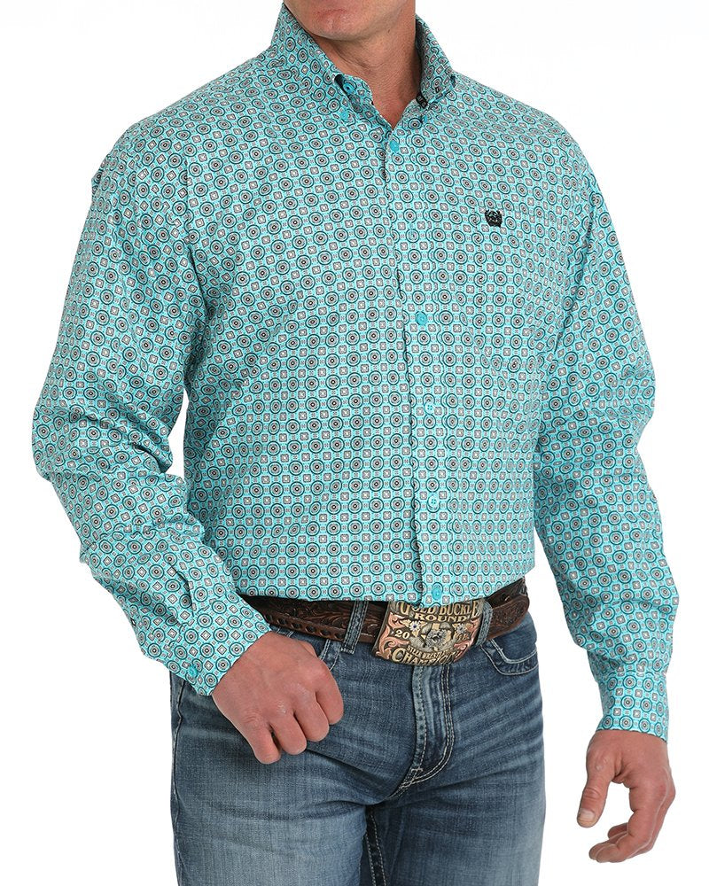 Men's Stretch Classic Fit Button-Down Western Shirt