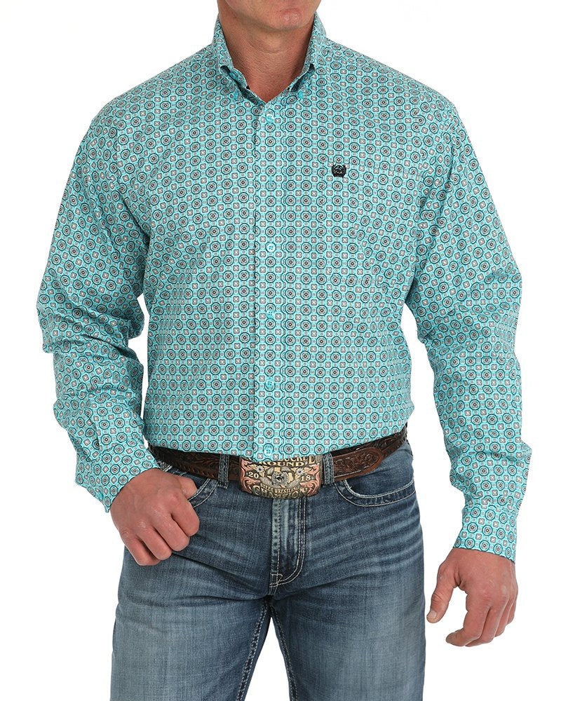 Men's Stretch Classic Fit Button-Down Western Shirt