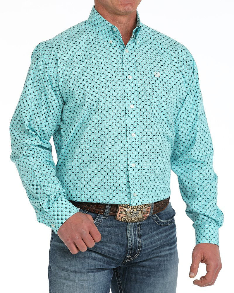Men's Classic Fit Button-Down Western Shirt