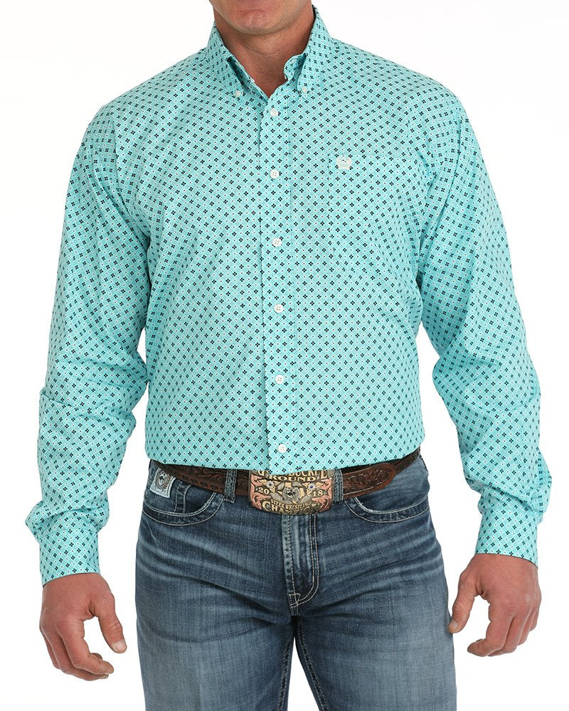 Men's Classic Fit Button-Down Western Shirt