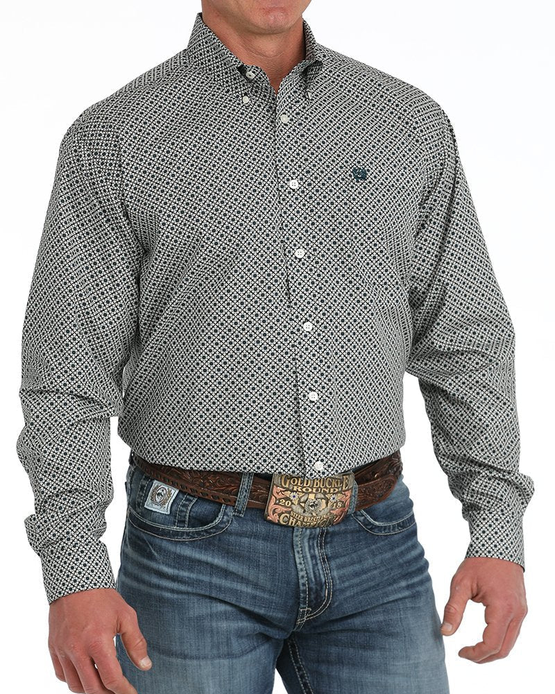 Men's Classic Fit Button-Down Western Shirt