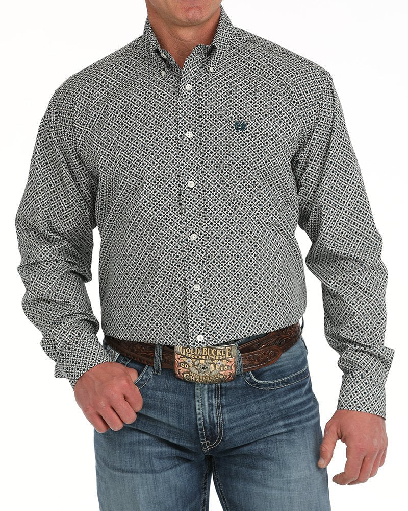 Men's Classic Fit Button-Down Western Shirt
