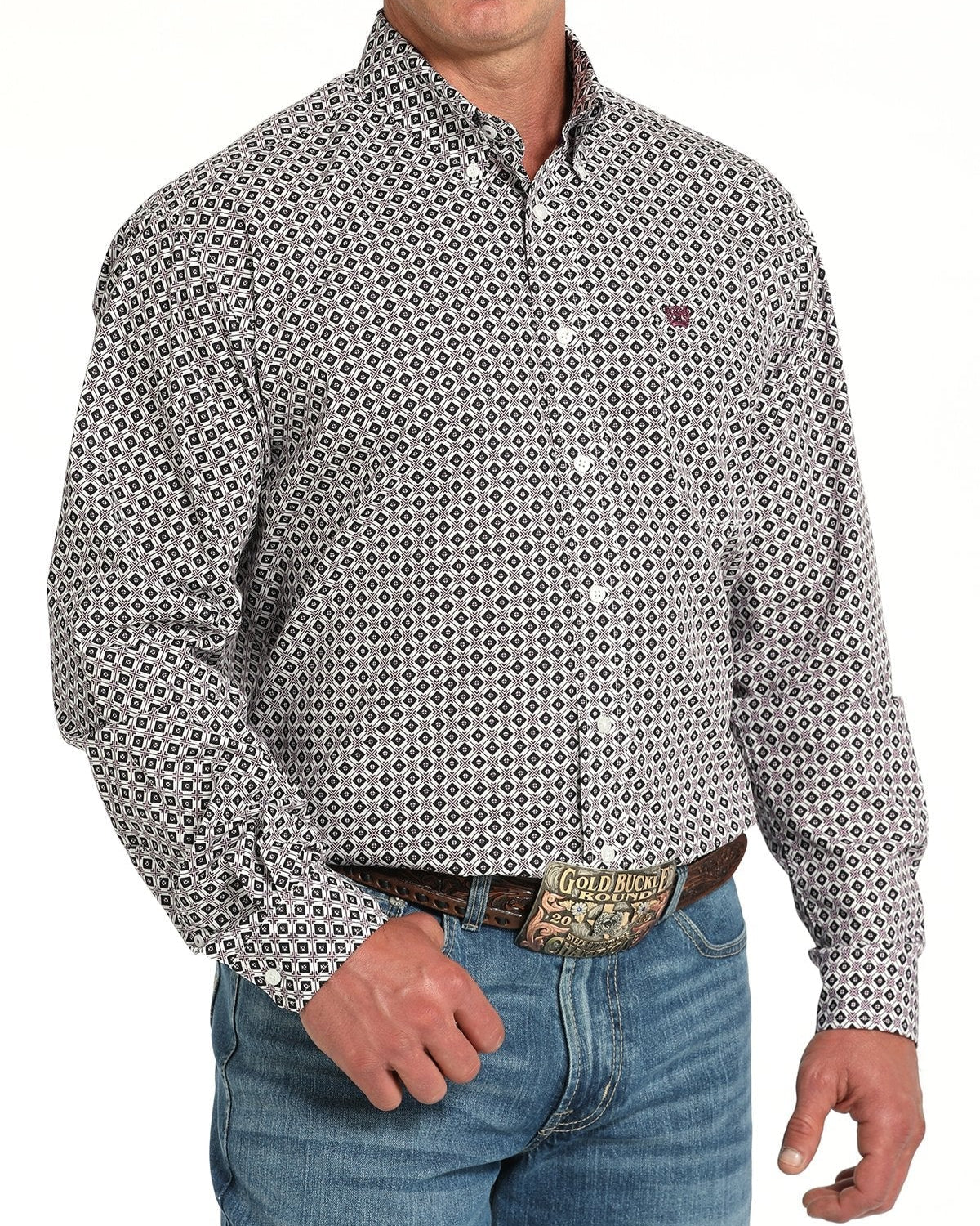 Men's Classic Fit Button-Down Western Shirt