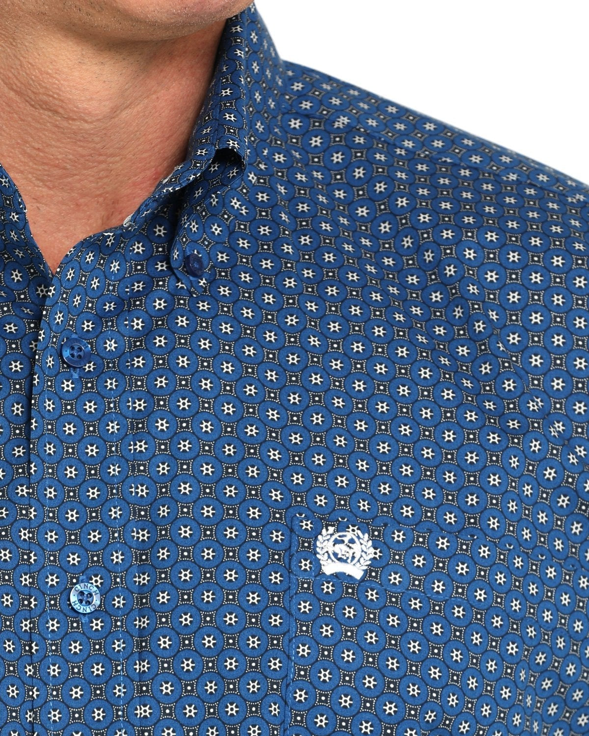 Men's Stretch Classic Fit Button-Down Western Shirt