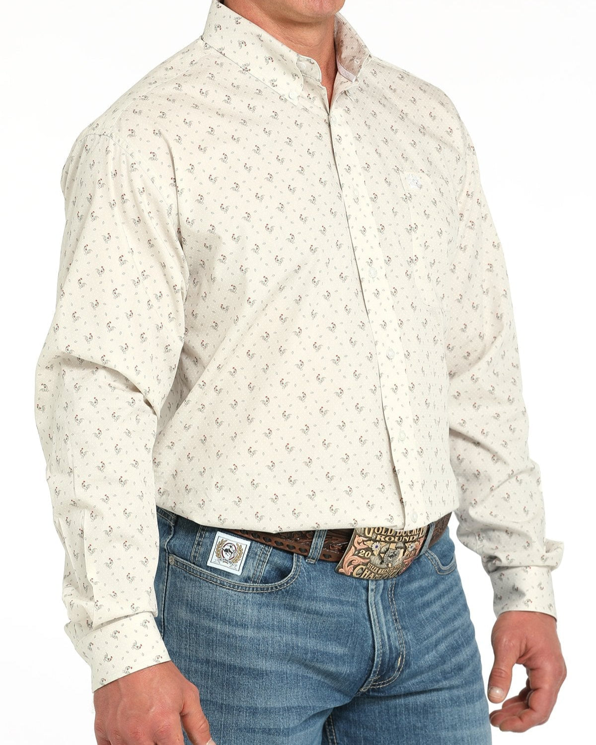 Men's Classic Fit Button-Down Western Shirt