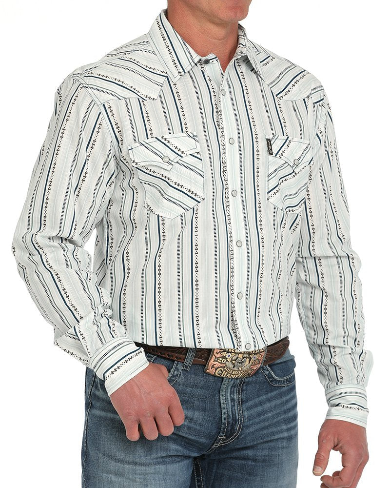 Men's Modern Fit Snap Front Western Shirt