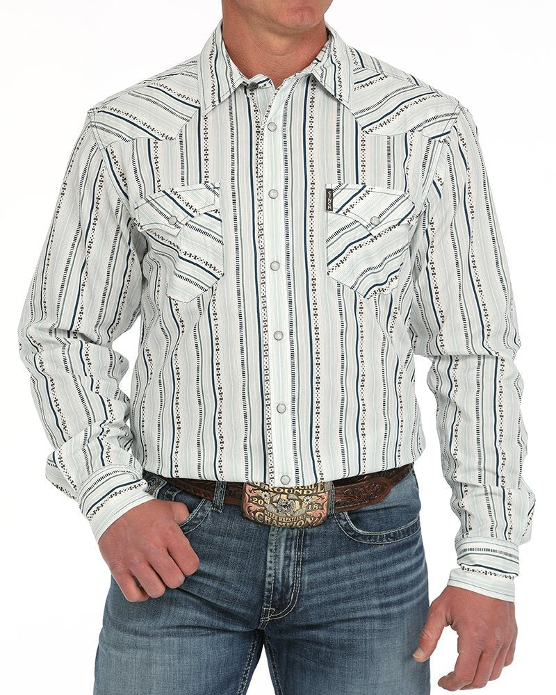 Men's Modern Fit Snap Front Western Shirt