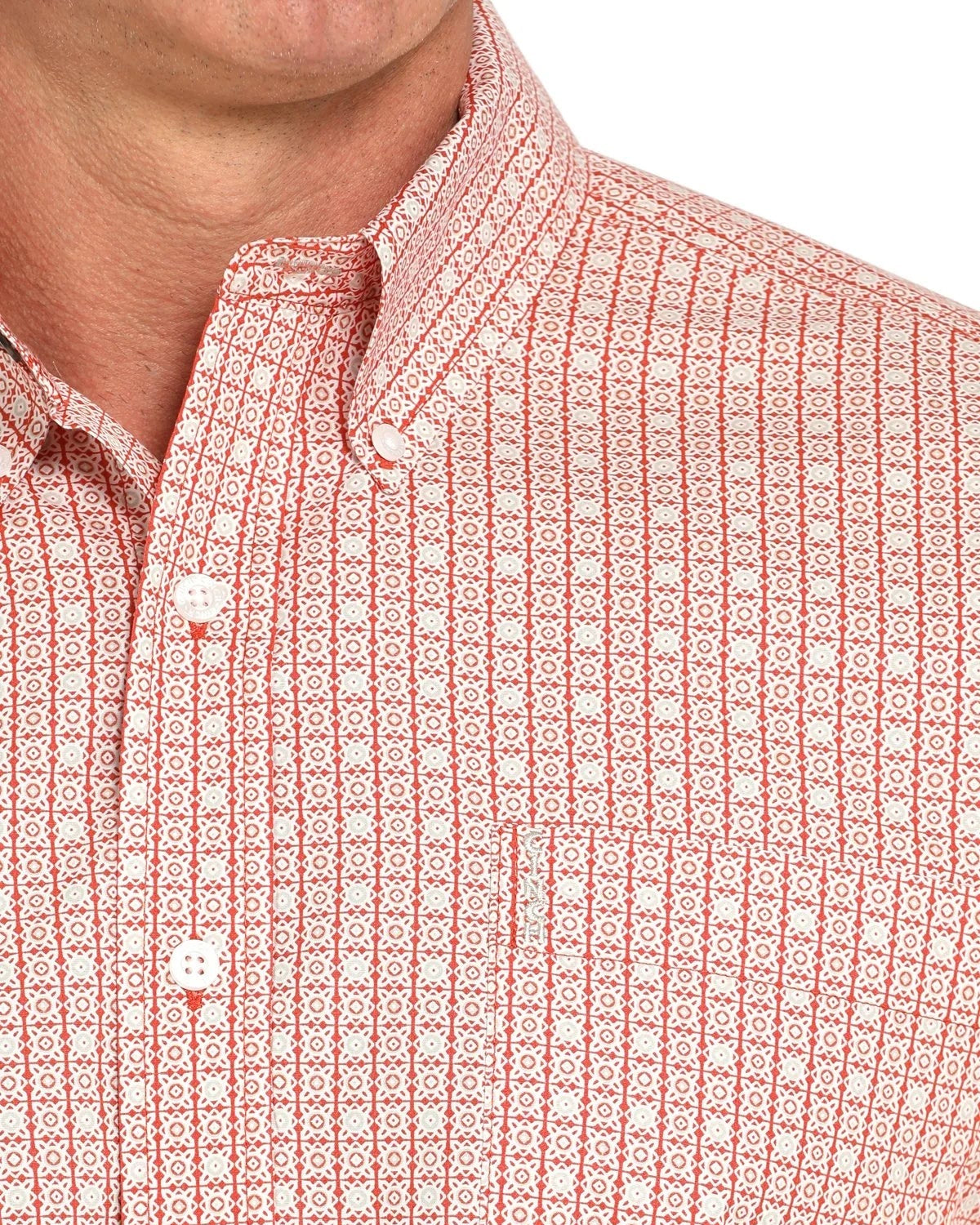 Men’s Modern Fit Button-Down Western Shirt