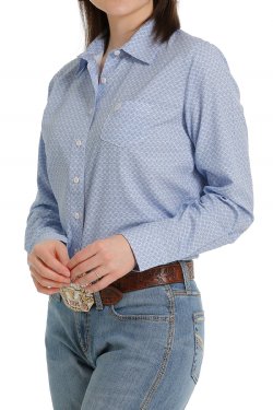 Women's ARENAFLEX Button-Down Western Shirt - Lilac